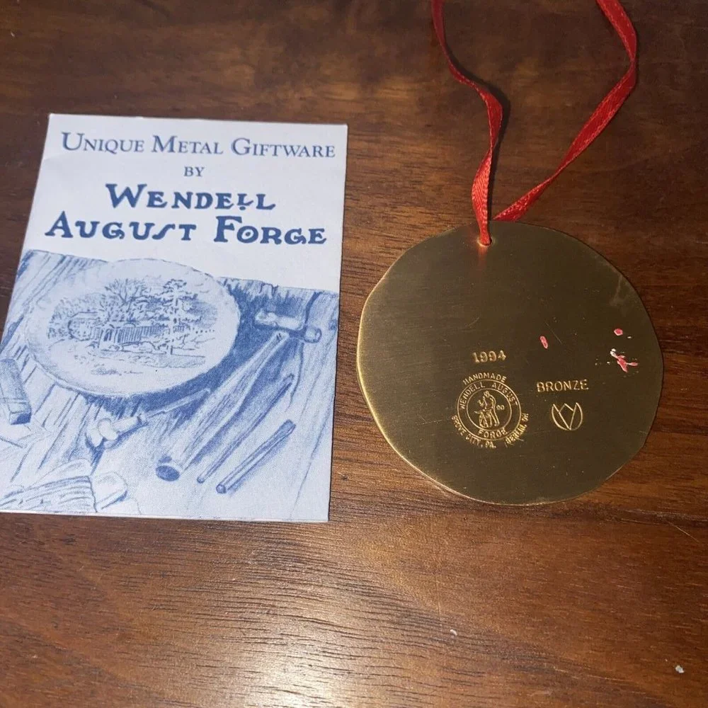 Wendell August Forge 1994 GINGERBREAD HOUSE Handmade Ornament Solid Bronze